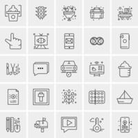 25 Universal Business Icons Vector Creative Icon Illustration to use in web and Mobile Related project