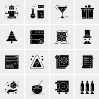 16 Universal Business Icons Vector Creative Icon Illustration to use in web and Mobile Related project