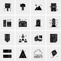 16 Universal Business Icons Vector Creative Icon Illustration to use in web and Mobile Related project