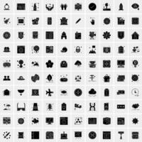 Set of 100 Universal Icons vector