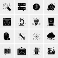 16 Universal Business Icons Vector Creative Icon Illustration to use in web and Mobile Related project