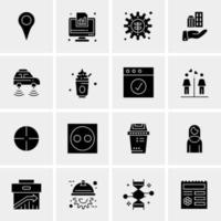 16 Universal Business Icons Vector Creative Icon Illustration to use in web and Mobile Related project