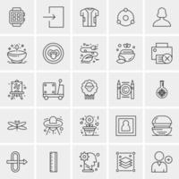 25 Universal Business Icons Vector Creative Icon Illustration to use in web and Mobile Related project