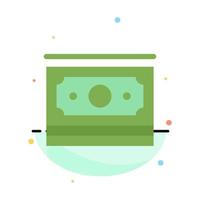 Cash Dollar Money Motivation Abstract Flat Color Icon Template vector