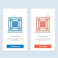 Creative Design Designer Graphic Grid  Blue and Red Download and Buy Now web Widget Card Template vector