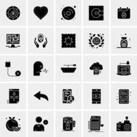 25 iconos de negocios universales vector ilustración de icono creativo para usar en proyectos relacionados con la web y dispositivos móviles