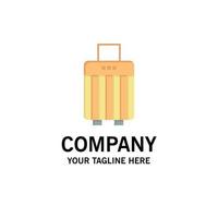 Bag Luggage Handbag Buy Business Logo Template Flat Color vector