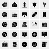 25 iconos de negocios universales vector ilustración de icono creativo para usar en proyectos relacionados con la web y dispositivos móviles