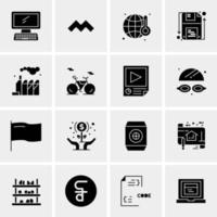 16 Universal Business Icons Vector Creative Icon Illustration to use in web and Mobile Related project