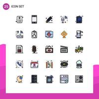 25 Creative Icons Modern Signs and Symbols of ticket sound remove recorder audio Editable Vector Design Elements