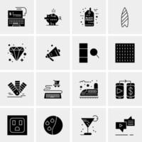 16 Universal Business Icons Vector Creative Icon Illustration to use in web and Mobile Related project