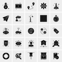 25 iconos de negocios universales vector ilustración de icono creativo para usar en proyectos relacionados con la web y dispositivos móviles