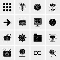 16 Universal Business Icons Vector Creative Icon Illustration to use in web and Mobile Related project