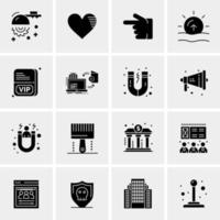 16 Universal Business Icons Vector Creative Icon Illustration to use in web and Mobile Related project