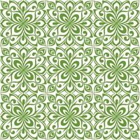 symmetrical seamless ornament tile from green graphic abstract elements on white background, texture, design photo