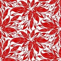 graphic seamless asymmetrical red pattern on white background, texture, design photo
