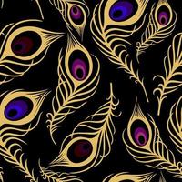 bright seamless pattern of blue-violet and black-and-white butterflies on a black background, texture, design photo