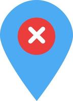 Location Map Navigation Pin  Flat Color Icon Vector icon banner Template