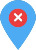 Location Map Navigation Pin  Flat Color Icon Vector icon banner Template