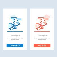 automóvil emisión de automóviles contaminación de gas azul y rojo descargar y comprar ahora plantilla de tarjeta de widget web vector