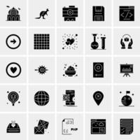 25 Universal Business Icons Vector Creative Icon Illustration to use in web and Mobile Related project