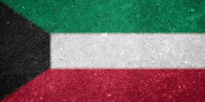 textura de la bandera de kuwait como fondo foto