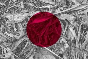 japanese flag texture as background photo