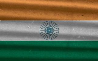 textura de la bandera india como fondo foto