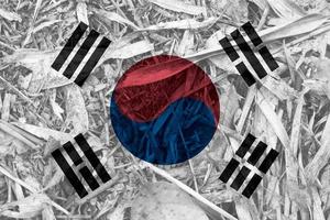 korean flag texture as a background photo