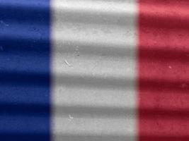 la textura de la bandera francesa como fondo foto