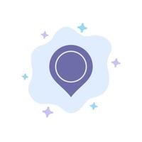 Location Map Marker Mark Blue Icon on Abstract Cloud Background vector