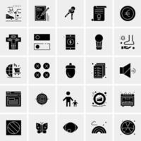 25 iconos de negocios universales vector ilustración de icono creativo para usar en proyectos relacionados con la web y dispositivos móviles