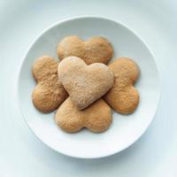 Pile of cookies on a plate photo