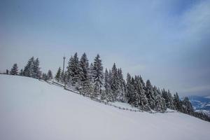 Carpathian winter mountains photo