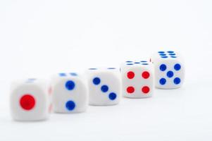 Dice on white photo