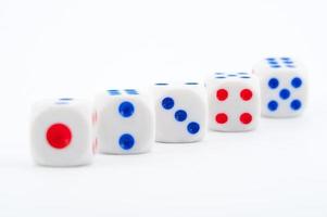 Dice on white photo