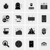 16 Universal Business Icons Vector Creative Icon Illustration to use in web and Mobile Related project