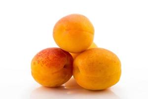 sweet apricot on a white photo