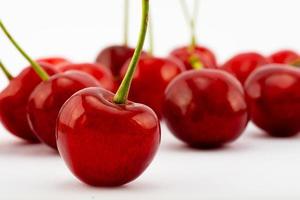 juicy sweet cherries photo