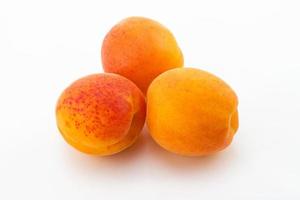 sweet apricot on a white photo