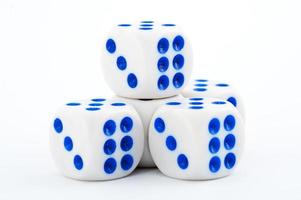 Dice on white photo