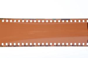 Blank film on white photo