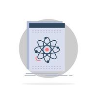 Api application developer platform science Flat Color Icon Vector