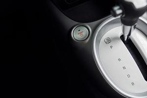 Close up view of new car's interior. Modern and luxury automobile photo