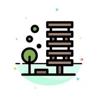 Agriculture Architecture Building City Environment Abstract Flat Color Icon Template vector