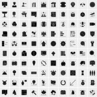 Set of 100 Universal Icons vector