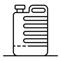 Cleaner canister icon, outline style vector