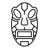 icono de ídolo maya, estilo de esquema vector