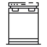 Magazine freezer icon, outline style vector