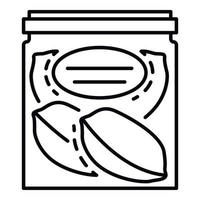 Peanut fresh pack icon, outline style vector